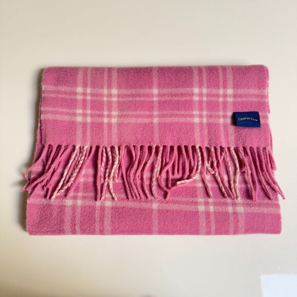 Charter Club 100% Cashmere Plaid Scarf - Picture 3 of 7